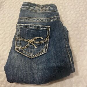 Silver capris size W25